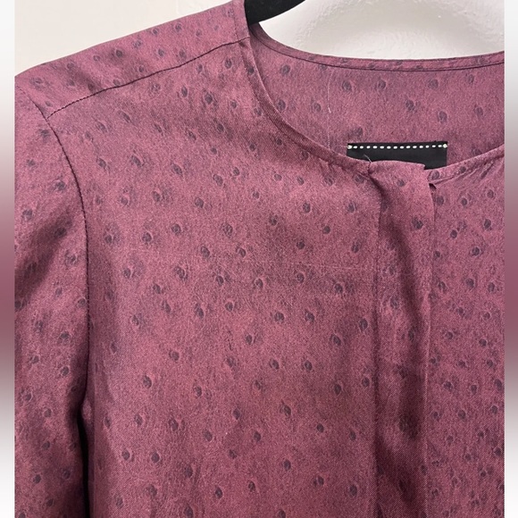 Longchamp 100% Long Sleeve Silk Blouse - Size 40 us 8- SRP $440 - Picture 5 of 8